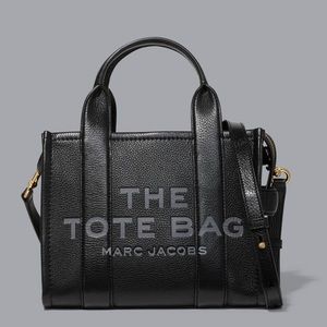 Marc Jacobs The Leather Mini Tote Bag in Black